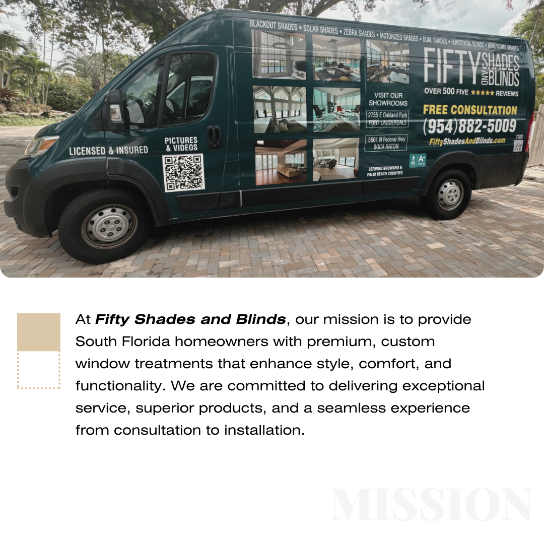 FREE In-home consultation | Broward • Palm Beach • Miami Dade | Custom Window Treatment