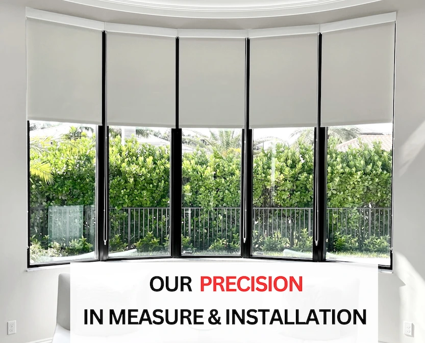 custom shades and blinds installation